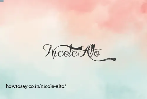 Nicole Alto