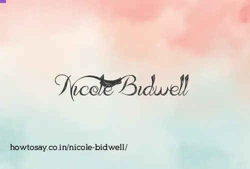 Nicole Bidwell