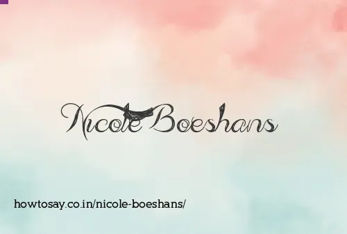 Nicole Boeshans