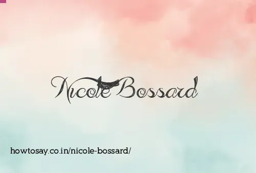 Nicole Bossard