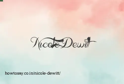 Nicole Dewitt