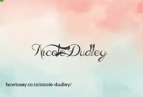 Nicole Dudley