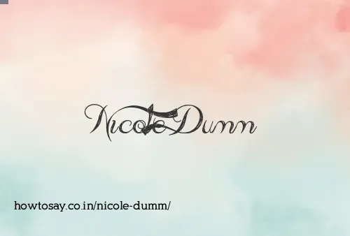 Nicole Dumm