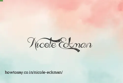 Nicole Eckman