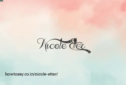 Nicole Etter