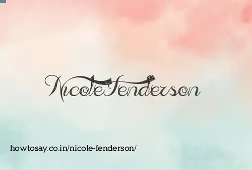 Nicole Fenderson