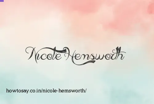Nicole Hemsworth