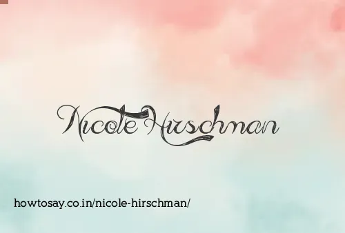 Nicole Hirschman
