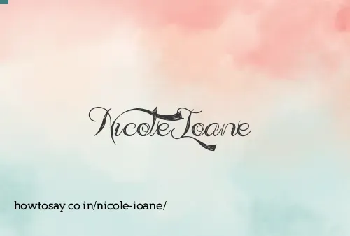Nicole Ioane