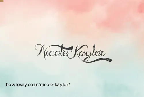 Nicole Kaylor
