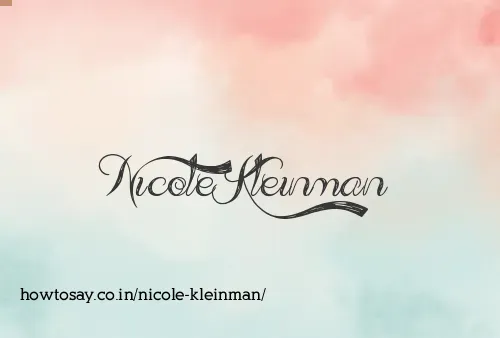 Nicole Kleinman