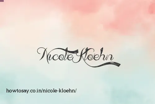 Nicole Kloehn