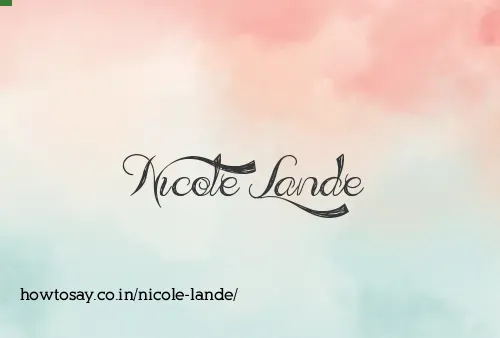 Nicole Lande