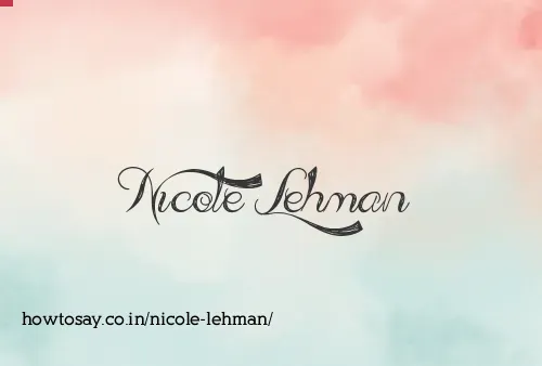 Nicole Lehman