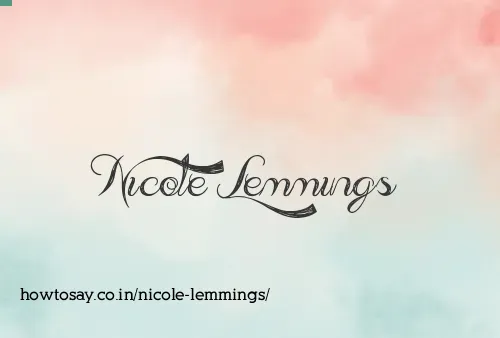 Nicole Lemmings