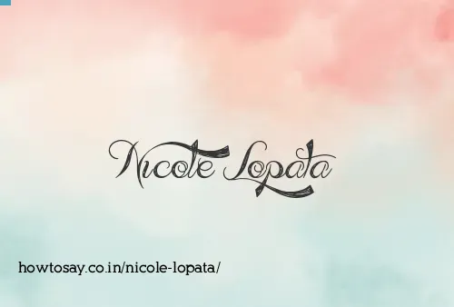 Nicole Lopata