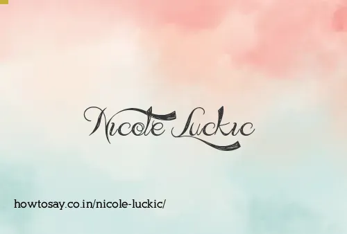Nicole Luckic
