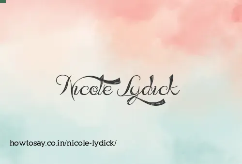 Nicole Lydick