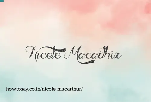 Nicole Macarthur