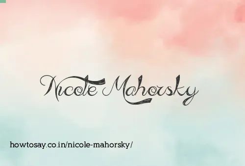 Nicole Mahorsky