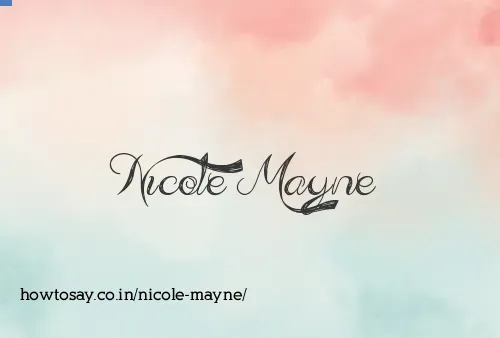 Nicole Mayne