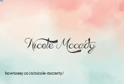 Nicole Mccarty