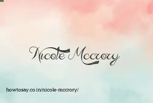 Nicole Mccrory