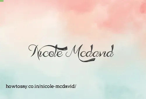 Nicole Mcdavid