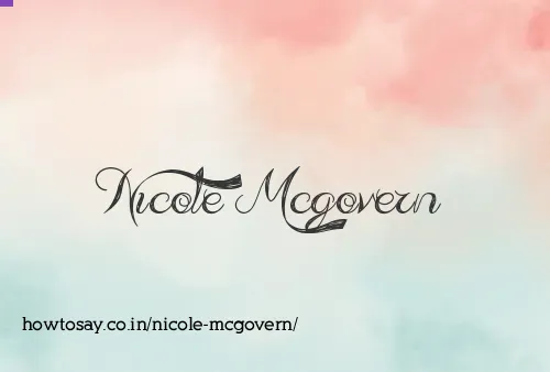 Nicole Mcgovern