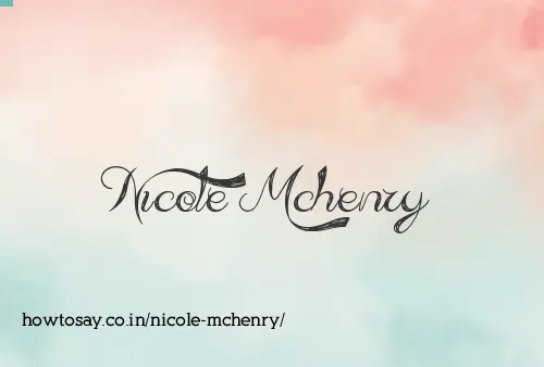 Nicole Mchenry