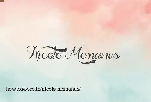 Nicole Mcmanus