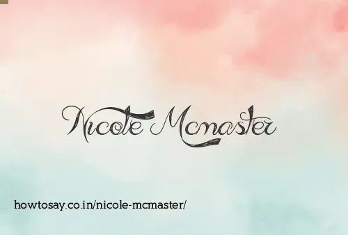 Nicole Mcmaster