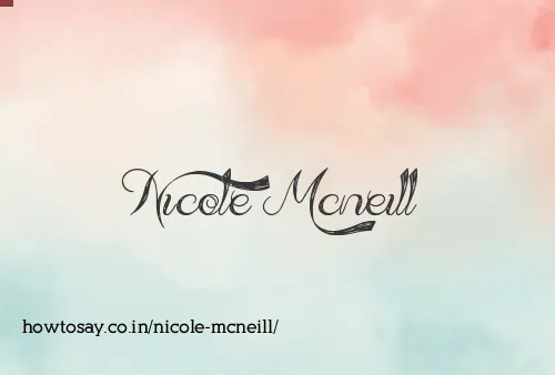 Nicole Mcneill