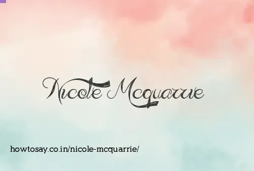 Nicole Mcquarrie