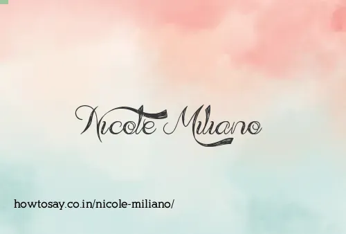 Nicole Miliano