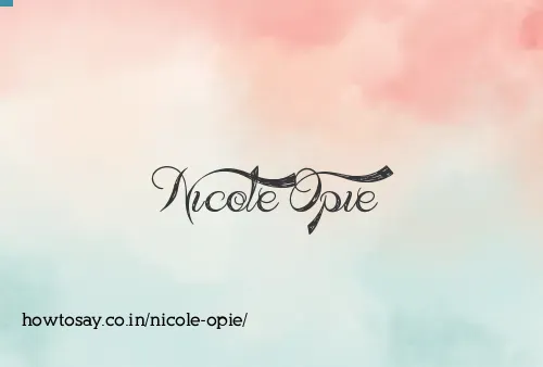 Nicole Opie