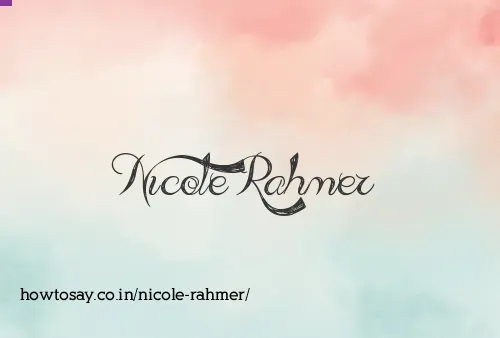 Nicole Rahmer