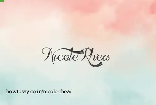 Nicole Rhea