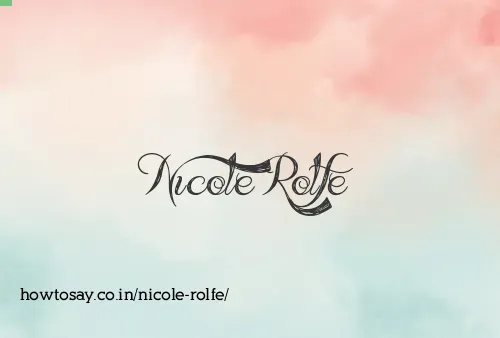 Nicole Rolfe