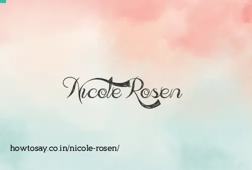 Nicole Rosen