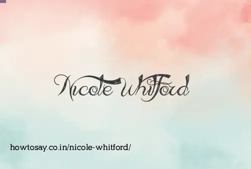 Nicole Whitford