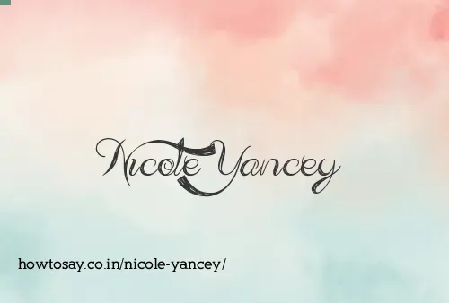 Nicole Yancey