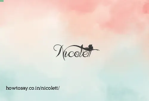 Nicolett