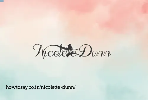 Nicolette Dunn