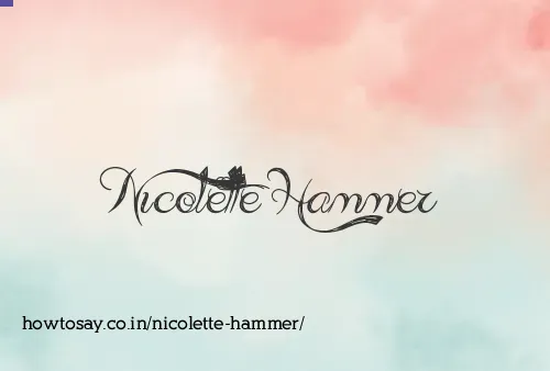 Nicolette Hammer
