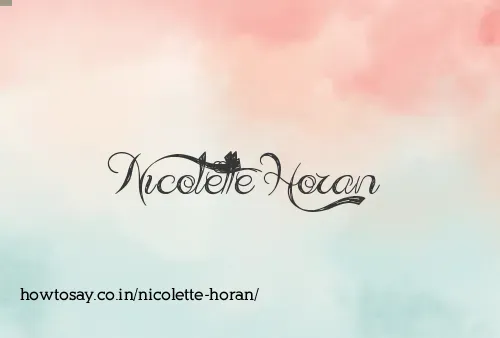 Nicolette Horan