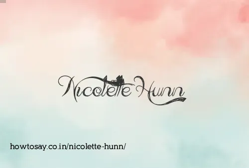 Nicolette Hunn