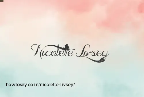 Nicolette Livsey
