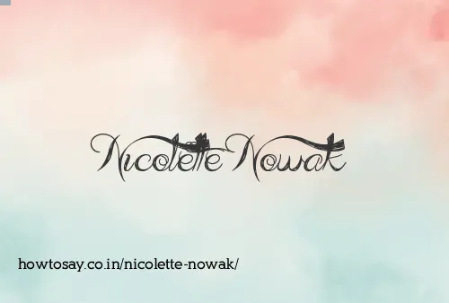Nicolette Nowak
