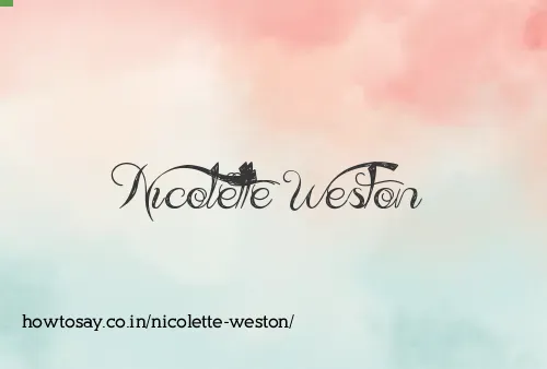 Nicolette Weston
